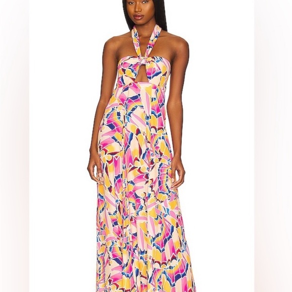 AFRM Dresses & Skirts - AFRM Emerson Maxi Dress in Summer Butterfly Small